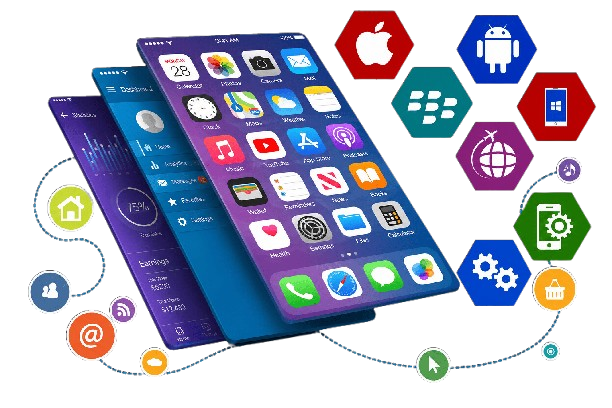 Mobile application screens